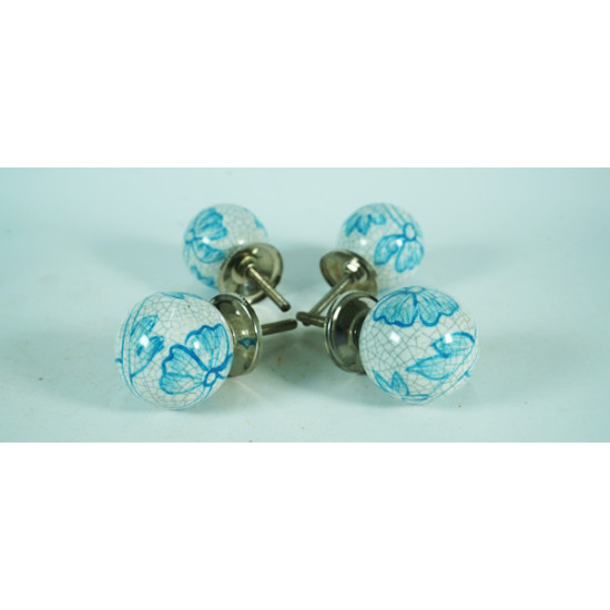 NOVELIKA-Premium Look  Ceramic knobs. For  Kitchen Cupboard ,Furniture Home Décor,  Cabinet - Drawer - Cabinet pulls - Door knobs. (Set Of 5.)