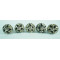 Purple & White Leaf Design Drawer Ceramic Knob - For Kitchen Cabinet Hardware Door Pulls Decorative Dresser - Pack Of 5