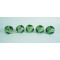 Ceramic Knobs - Green Round, Fish Design - For Farmhouse, Home, Office, Garage, Room, Bathroom, Kitchen, Bedroom - Set Of 5