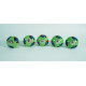 Ceramic Knobs - Green Round, Fish Design - For Farmhouse, Home, Office, Garage, Room, Bathroom, Kitchen, Bedroom - Set Of 5 Ceramic Knobs - Green Round, Fish Design - For Farmhouse, Home, Office, Garage, Room, Bathroom, Kitchen, Bedroom - Set Of 5