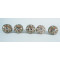 NOVELIKA-India-Shelf Brown Unique Floral Knobs- For  Kitchen Cupboard ,Furniture Home Decor,  Cabinet - Drawer - Cabinet pulls - Door knobs. (Set Of 5.)
