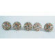 NOVELIKA-India-Shelf Brown Unique Floral Knobs- For  Kitchen Cupboard ,Furniture Home Decor,  Cabinet - Drawer - Cabinet pulls - Door knobs. (Set Of 5.)