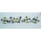 Ceramic  Knobs - Yellow & Red Leaf Design - Door Handle for Kitchen Cabinets Wardrobe - Set Of 5