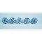 White & Blue Leaf Design Drawer Ceramic Knob - For Kitchen Cabinet Hardware Door Pulls Decorative Dresser - Pack Of 5