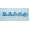 White & Blue Flower Design Drawer Ceramic Knob - For Kitchen Cabinet Hardware Door Pulls Decorative Dresser - Pack Of 5