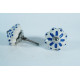 White Round Blue Flower Design - Ceramic Knobs - Farmhouse, Home, Office, Garage, Room, Bathroom, Kitchen, Bedroom - Set Of 5 White Round Blue Flower Design - Ceramic Knobs - Farmhouse, Home, Office, Garage, Room, Bathroom, Kitchen, Bedroom - Set Of 5