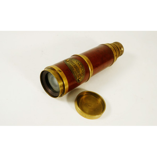Antique Brass Telescope - Leather Cover - For Trekking, Marine Vintage Style, Navy gift, Collectible etc |Royal Navy Telescope London 1997 Antique Brass Telescope - Leather Cover - For Trekking, Marine Vintage Style, Navy gift, Collectible etc |Royal Navy Telescope London 1997