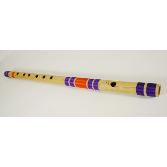 Natural Bamboo Flute Bansuri - C Scale - FOR Indian Musical instrument Mens Women Kids - Set Of 1