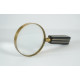 NOVELIKA-Magnifying Glass Black Handel With White Lines- for Computer Desk-Gift for New Office bookshelf décor, coffee table décor 1 Pieces.
