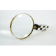 NOVELIKA - Black & White Boxes Handel -Magnifying Glass for Computer Desk-Gift for New Office bookshelf décor, coffee table décor 1 Pieces.