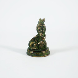 100% Brass Laddu Gopal Staue - Handicraft  Idol for Puja - Living Room - Guest Room - Laddu Gopal ji Murti. For Home Office Décor