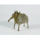 100% Brass Elephant Decorative Showpiece - For Home - Office - Interior Decor Handcrafted I Handmade | Gold colour Antique Design