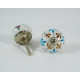 Multicolor Flower Design - Ceramic knobs - Two Design - Kitchen Cabinet Hardware Door Decorative Dresser Pulls - Set Of 5