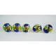 Ceramic Knobs - Blue Flower & Green Leaf- Door Handle for Kitchen Cabinets Wardrobe - Set Of 5 Ceramic Knobs - Blue Flower & Green Leaf- Door Handle for Kitchen Cabinets Wardrobe - Set Of 5