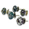 Ceramic Door Knob Multi Color ( Set of 5 ) - Vintage Handmade Drawer Knobs Cabinets Home Interior Decor