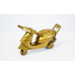 NOVELIKA -Brass Decorative Activa Nautical Scooter Model Vintage Look Item Fine Finishing Work for Display Showpiece and Home Decor.