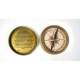 NOVELIKA - Brass Sundial Compass - Purpose Collectible Gift for Outdoor, Hiking, Camping | Charles Babbage 1791-1891