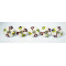 White &  Colourful Leaf Design Ceramic Drawer Knobs - For Kitchen Cabinet Hardware Door Handle Pulls Decorative Dresser - Pack Of 5
