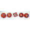 Ceramic  Knobs - Two Design Set - Hardware Door Decorative Dresser Pulls Luxurious Crafted by Hand - Set of 5