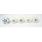 White & Multi Design Ceramic Drawer Knobs - For Kitchen Cabinet Hardware Door Handle Pulls Decorative Dresser - Pack Of 5
