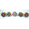 Ceramic Knobs - Multicolor Two Design Set - Door Handle for Kitchen Cabinets Wardrobe - Set Of 5