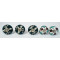 Two Design Set - Ceramic  Knobs - For Drawer Kitchen Cabinet Hardware Door Pulls Decorative Dresser - Set Of 5