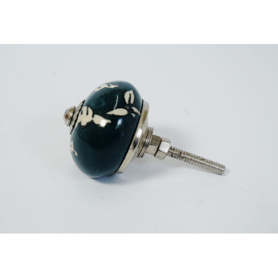 Two Design Set - Ceramic  Knobs - For Drawer Kitchen Cabinet Hardware Door Pulls Decorative Dresser - Set Of 5