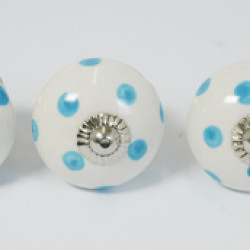 Ceramic Knobs - Multicolor Two Design Set - Decorative Kitchen and Dresser Handles - Set Of 5