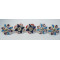 Multicolor Flower Design - Ceramic  Knobs - Two Design Set - Door Handle for Kitchen Cabinets Wardrobe - Set Of 5