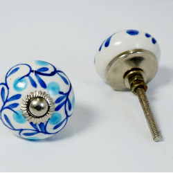 Ceramic Knobs - Three Design Set - Farmhouse, Home, Office, Garage, Room, Bathroom, Kitchen, Bedroom - Set Of 5 Ceramic Knobs - Three Design Set - Farmhouse, Home, Office, Garage, Room, Bathroom, Kitchen, Bedroom - Set Of 5