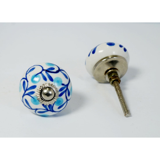 Ceramic  Knobs - Three Design Set - Farmhouse, Home, Office, Garage, Room, Bathroom, Kitchen, Bedroom - Set Of  5