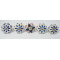 NOVELIKA -Blue Flowers  Ceramic knobs. For  Kitchen Cupboard ,Furniture Home Décor,  Cabinet - Drawer -( Set of 5)