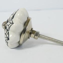 Multicolor Two Design Set - Ceramic Knobs - Farmhouse, Home, Office, Garage, Room, Bathroom, Kitchen, Bedroom - Set Of 5