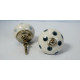 White & Grey Polka Dot Design Ceramic Drawer Knobs - For Kitchen Cabinet Hardware Door Handle Pulls Decorative Dresser - Pack Of 5 White & Grey Polka Dot Design Ceramic Drawer Knobs - For Kitchen Cabinet Hardware Door Handle Pulls Decorative Dresser - Pack Of 5