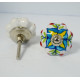 NOVELIKA - Ceramic knobs 100% Handcrafted in India/Multipurpose for Homes, Kitchens, Offices, Changing Rooms and Other Places.( Set of 5 )