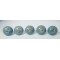 Solid Grey Ceramic Drawer Knobs - For Drawer Kitchen Cabinet Hardware Door Pulls Decorative Dresser Premium Elegance - Pack Of 5