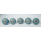 Solid Grey Ceramic Drawer Knobs - For Drawer Kitchen Cabinet Hardware Door Pulls Decorative Dresser Premium Elegance - Pack Of 5
