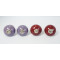 Ceramic Knobs - Two Colour Set - Kitchen Cabinet Hardware Door Decorative Dresser Pulls - Set Of 4