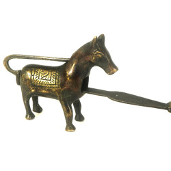 Antique Brass Unique Horse Design Finish Padlock and Key Door Lock