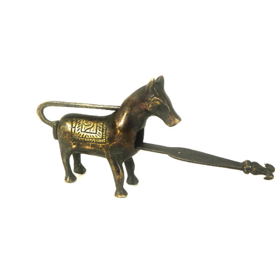 Antique Brass Unique Horse Design Finish Padlock and Key Door Lock Antique Brass Unique Horse Design Finish Padlock and Key Door Lock