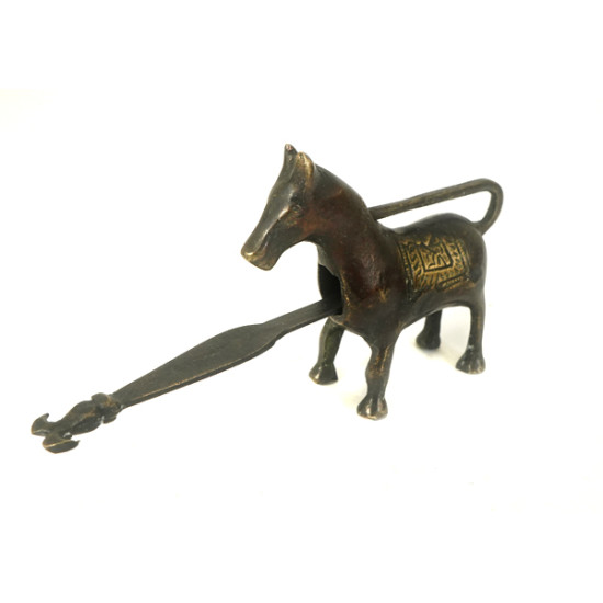 Antique Brass Unique Horse Design Finish Padlock and Key Door Lock Antique Brass Unique Horse Design Finish Padlock and Key Door Lock