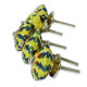 Cabinet Knob with Floral Pattern - For Kitchen Cabinet Hardware Door Pulls Decorative Dresser - Pack Of 5