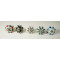 Multicolor Leaf Design Ceramic Drawer Knobs - For Kitchen Cabinet Hardware Door Handle Pulls Decorative Dresser - Pack Of 5
