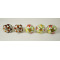 Multicolor - Ceramic  Knobs -Two Design Set - Door Handle for Kitchen Cabinets Wardrobe - Set Of 5