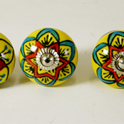 NOVELIKA - Yellow Ceramic knobs. For Kitchen Cupboard ,Furniture Home Décor, Cabinet - Drawer - Cabinet pulls - Door knobs. (Set Of 5.) NOVELIKA - Yellow Ceramic knobs. For Kitchen Cupboard ,Furniture Home Décor, Cabinet - Drawer - Cabinet pulls - Door knobs. (Set Of 5.)