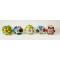 Multicolor Leaf Design Ceramic Drawer Knobs - For Kitchen Cabinet Hardware Door Handle Pulls Decorative Dresser - Pack Of 5