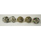 Multicolor Flower Design Ceramic Drawer Knobs - For Kitchen Cabinet Hardware Door Handle Pulls Decorative Dresser - Pack Of 5