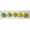 NOVELIKA -Hand Painted Ceramic knobs. For Kitchen Cupboard ,Furniture Home Décor,  Cabinet - Drawer - Cabinet pulls - Door knobs. (Set Of 5.)