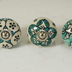 Multi Design Set - Ceramic  Knobs - Drawer Knobs' in Door, Drawer, Cabinet, Wardrobe, Dresser, Furniture, Cupboard etc - Set Of 5