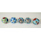 NOVELIKA- Multi Designs   Ceramic knobs. For  Kitchen Cupboard ,Furniture Home Décor,  Cabinet - Drawer - Cabinet pulls - Door knobs. (Set Of 5.) 